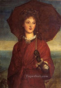  symbolist Oil Painting - Eveleen Tennant later symbolist George Frederic Watts